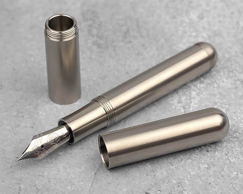 Чорнильна ручка Kaweco Supra Stainless Steel сталева перо EF (екстра-тонке)
