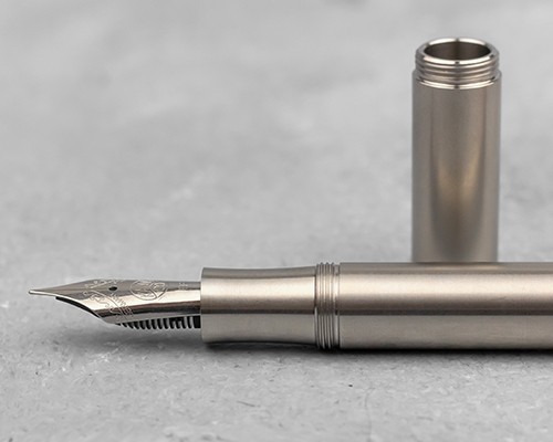 Чорнильна ручка Kaweco Supra Stainless Steel сталева перо EF (екстра-тонке)