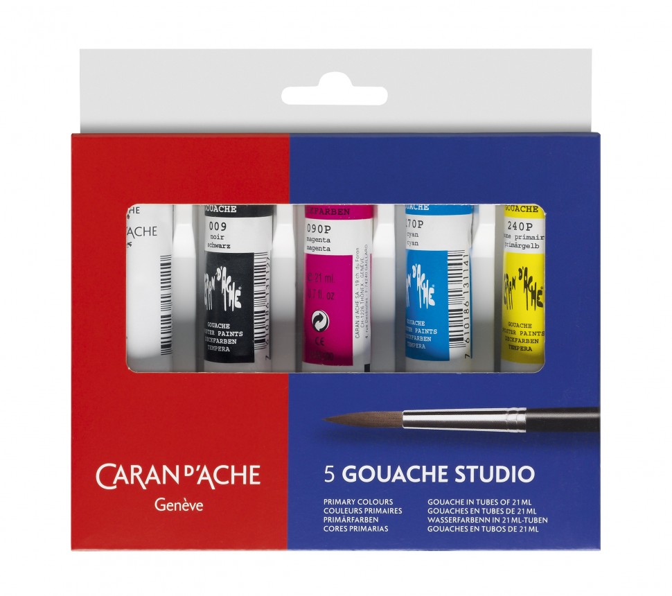 Набір фарб Caran d'Ache Gouache Studio 5 туб по 21 мл