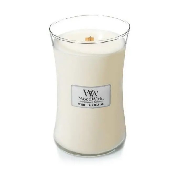 Ароматична свіча WoodWick Large White Tea & Jasmine 609 г