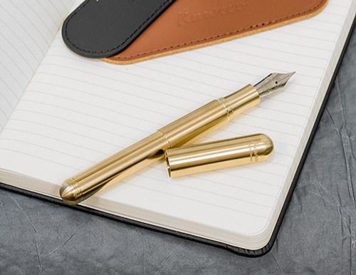 Чорнильна ручка Kaweco Supra Brass латунь перо M (середнє)