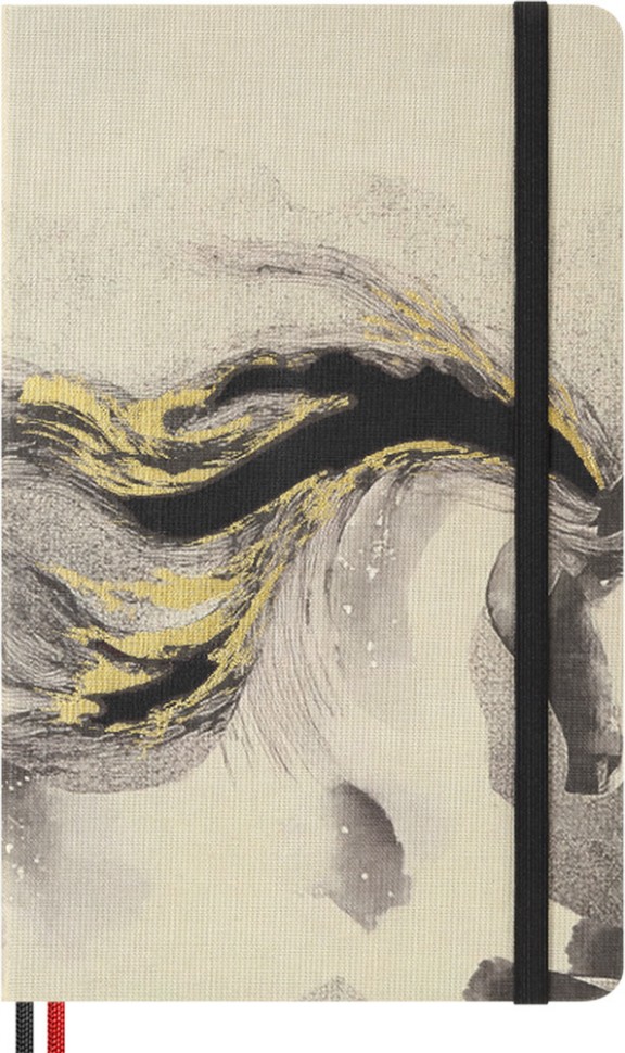 Блокнот Moleskine Year of the Horse середній 13 х 21 см в лінію сірий у подарунковому боксі