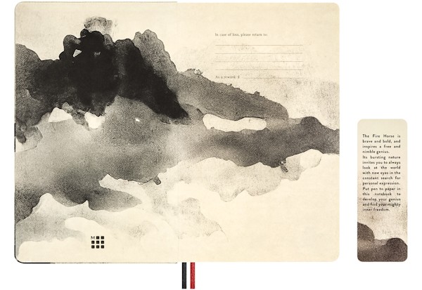 Блокнот Moleskine Year of the Horse середній 13 х 21 см в лінію сірий у подарунковому боксі