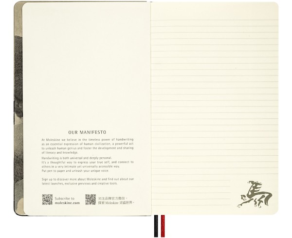 Блокнот Moleskine Year of the Horse середній 13 х 21 см в лінію сірий у подарунковому боксі