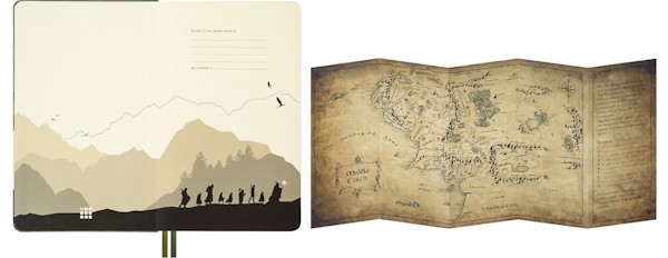 Щоденник Moleskine Lord of the Rings на 2027 рік середній 13 х 21 см зелений