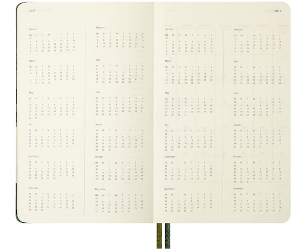 Щоденник Moleskine Lord of the Rings на 2027 рік середній 13 х 21 см зелений