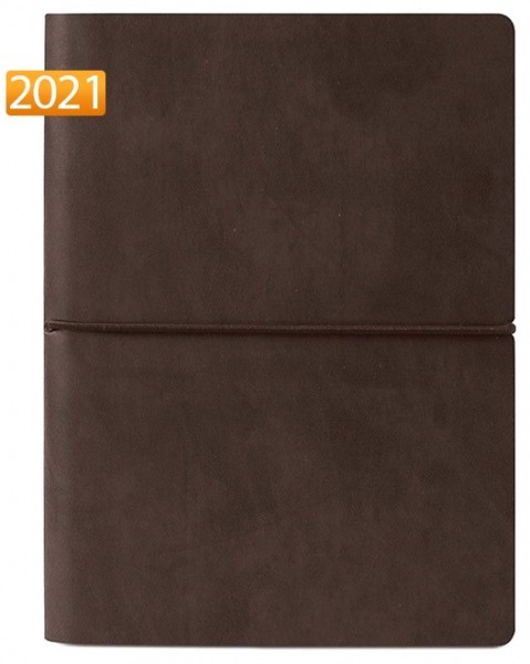 Щоденник Ciak на 2021 рік великий коричневий