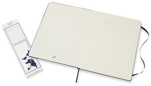 Блокнот Moleskine Classic великий 19 x 25 см в крапку сапфір