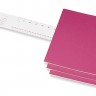 Набір зошитів Moleskine Cahier великий 19 х 25 см в лінію кінетичний рожевий 