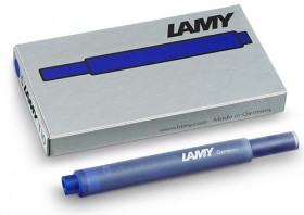 Набір чорнильних картриджів Lamy T10 синій 5 штук 