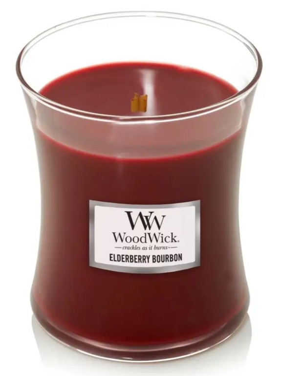 Ароматична свіча WoodWick Medium Elderberry Bourbon 275 г 