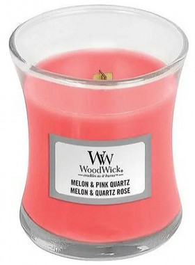 Ароматична свіча WoodWick Medium Melon &amp; Pink Quartz 275 г