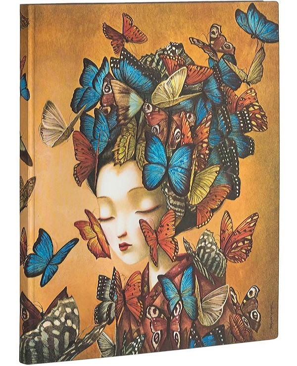 Блокнот Paperblanks Мадам Баттерфляй Flexi великий 18 х 23 см нелінований