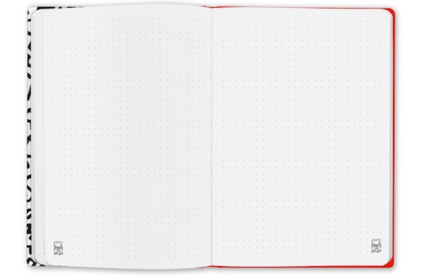 Блокнот Caran d'Ache Keith Haring середній в крапку білиий