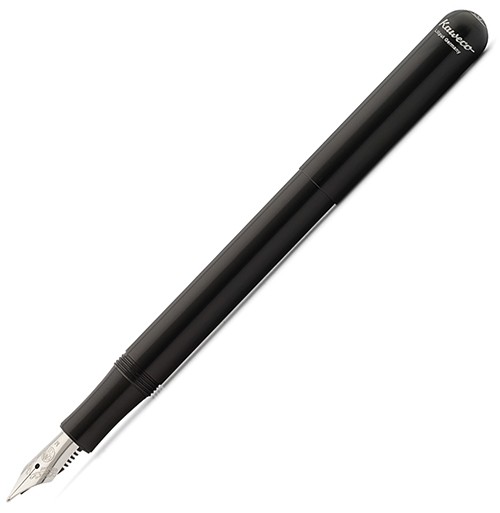Чорнильна ручка Kaweco Liliput Black чорна алюміній перо M (середнє)