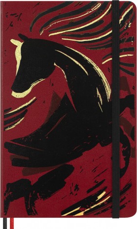 Блокнот Moleskine Year of the Horse середній 13 х 21 см в лінію червоний