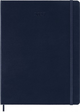 Щотижневик з місцем для записів Moleskine на 2027 рік великий 19 х 25 см сапфір