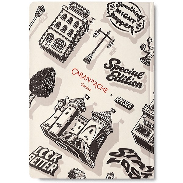 Скечбук Caran d'Ache x Rylsee середній нелінований білиий