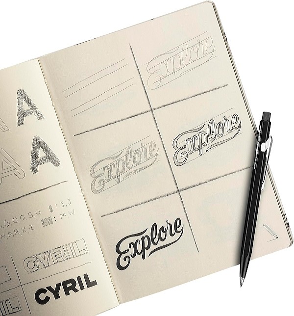 Скечбук Caran d'Ache x Rylsee середній нелінований білиий