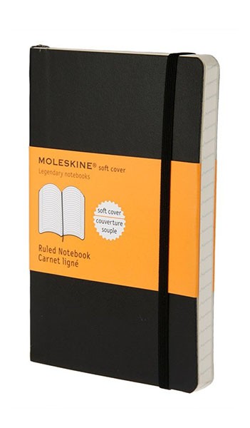 Блокнот Moleskine Classic 9 х 14 см в лінію чорний м'який