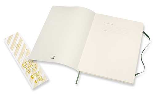 Блокнот Moleskine Classic великий 19 x 25 см в крапку миртовий зелений м'який
