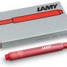 Набір чорнильних картриджів Lamy T10 червоний 5 штук 