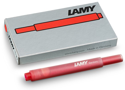Набір чорнильних картриджів Lamy T10 червоний 5 штук 