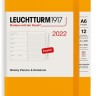 Щотижневик з місцем для записів Leuchtturm1917 на 2022 рік кишеньковий 9 х 15 см сонячний жовтий 