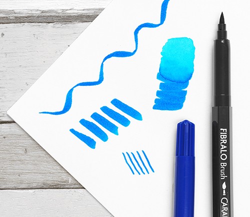 Набір акварельних брашпенів Caran d'Ache Fibralo 10 штук металевий пенал