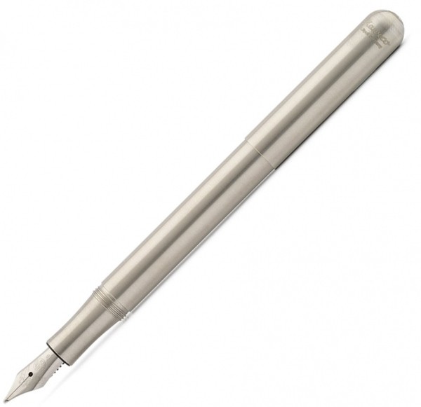 Чорнильна ручка Kaweco Liliput Stainless Steel сталева перо B (товсте)