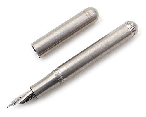 Чорнильна ручка Kaweco Liliput Stainless Steel сталева перо B (товсте)