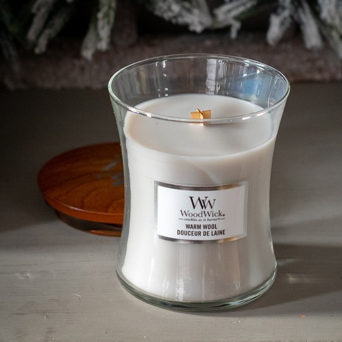 Ароматична свіча WoodWick Medium Warm Wool 275 г