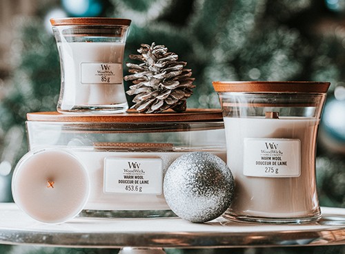 Ароматична свіча WoodWick Medium Warm Wool 275 г