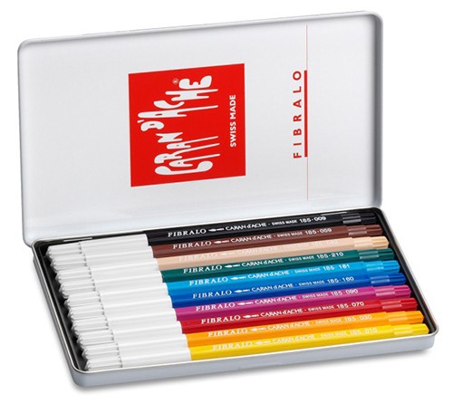 Набір акварельних фломастерів Caran d'Ache Fibralo 10 штук