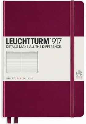 Блокнот Leuchtturm1917 Classic середній 14,5 х 21см в лінію винний