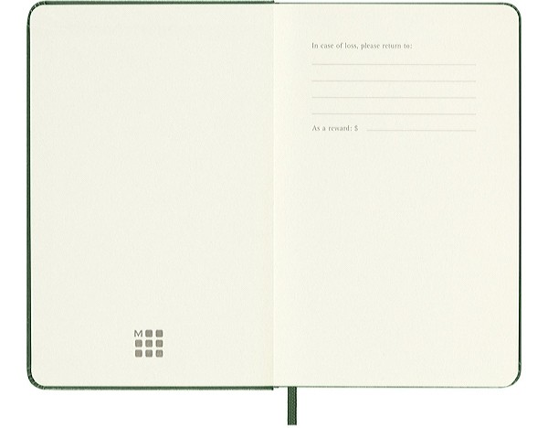 Щотижневик з місцем для записів Moleskine на 2025 рік кишеньковий 9 х 14 см миртовий зелений