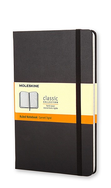 Блокнот Moleskine Classic 9 х 14 см в лінію чорний