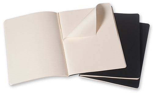 Набір зошитів Moleskine Cahier великий 19 х 25 см в лінію чорний 