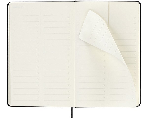 Вертикальний щотижневик Moleskine PRO на 2024 рік середній 13 х 21 см чорний