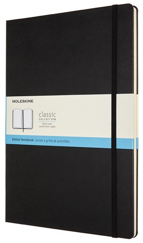 Блокнот Moleskine Classic A4 21 x 29,7 см в крапку чорний