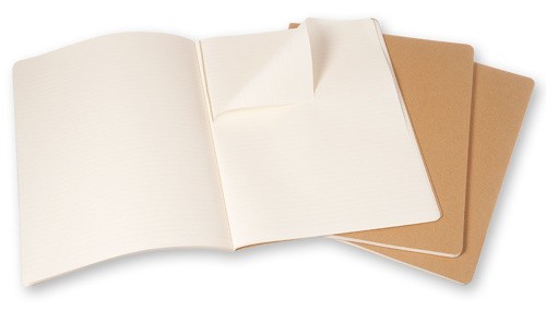 Набір зошитів Moleskine Cahier XXL 21,6 х 27,9 см в лінію бежевий 