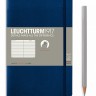 Блокнот Leuchtturm1917 Paperback B6 12,5 х 19 см в лінію темно-синій