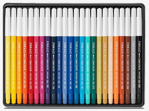 Набір акварельних фломастерів Caran d'Ache Fibralo 24 штуки