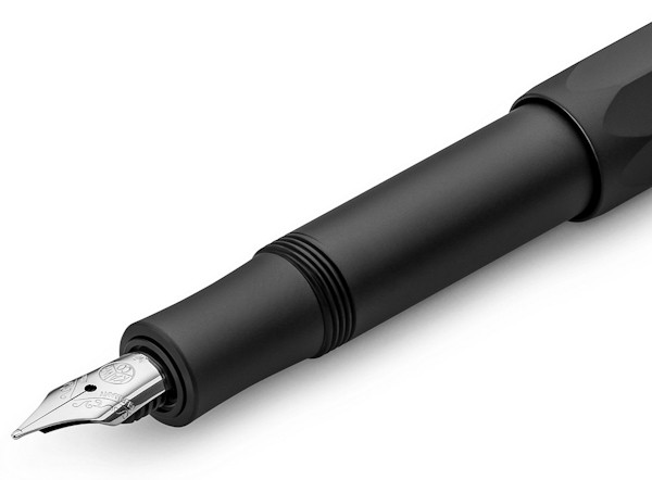 Чорнильна ручка Kaweco Al Sport Black чорна алюміній перо EF (екстра тонке)