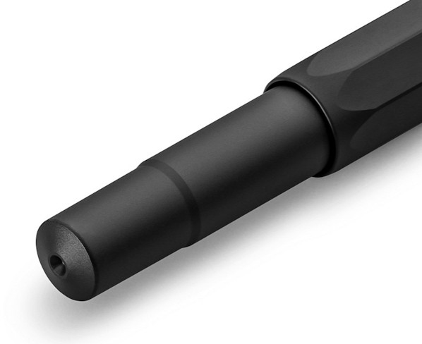 Чорнильна ручка Kaweco Al Sport Black чорна алюміній перо EF (екстра тонке)