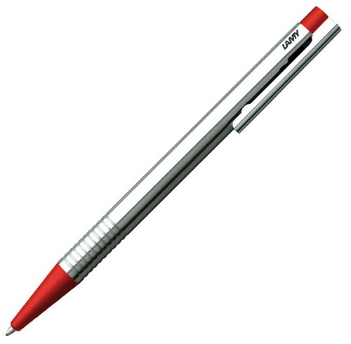 Кулькова ручка Lamy Logo M хром/червона 1,0 мм 