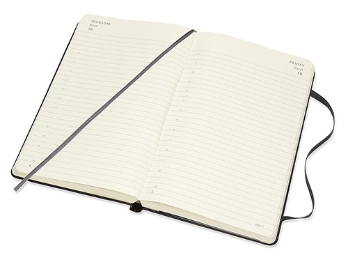 Щоденник Moleskine на 2024-2025 середній 13 х 21 см чорний