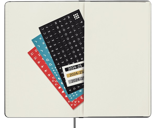 Щоденник Moleskine на 2024-2025 середній 13 х 21 см чорний