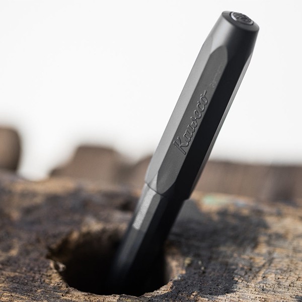 Чорнильна ручка Kaweco Perkeo All Black чорна перо F (тонке)