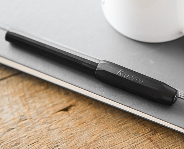 Чорнильна ручка Kaweco Perkeo All Black чорна перо F (тонке)